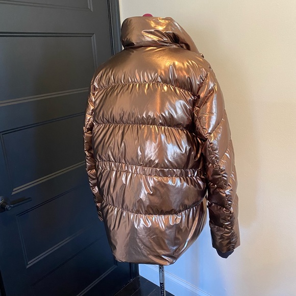 ATHLETA Metallic copper puffer coat - Picture 4 of 7